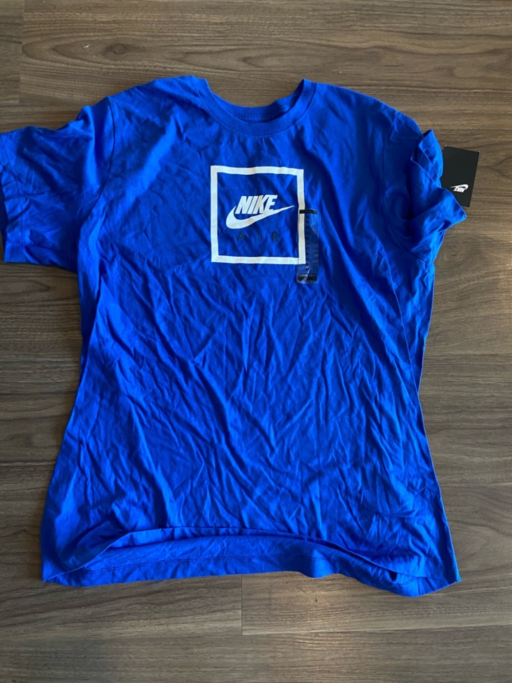 Nike Royal Blue Crewneck Tee with White Swoosh